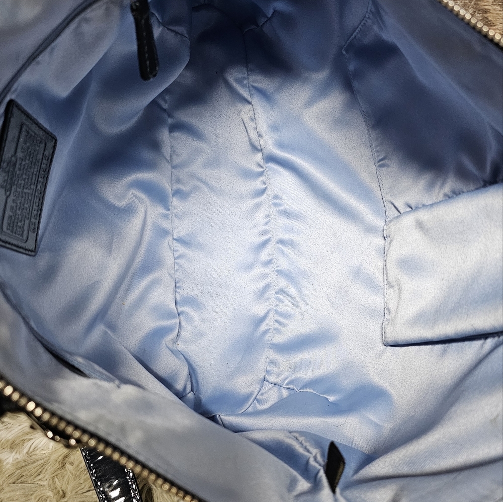 Coach Large Navy Sophia Bag #15915. - Picture 9 of 16
